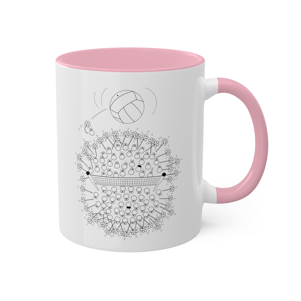 VOLLEYBALL Colorful Mugs, 11oz