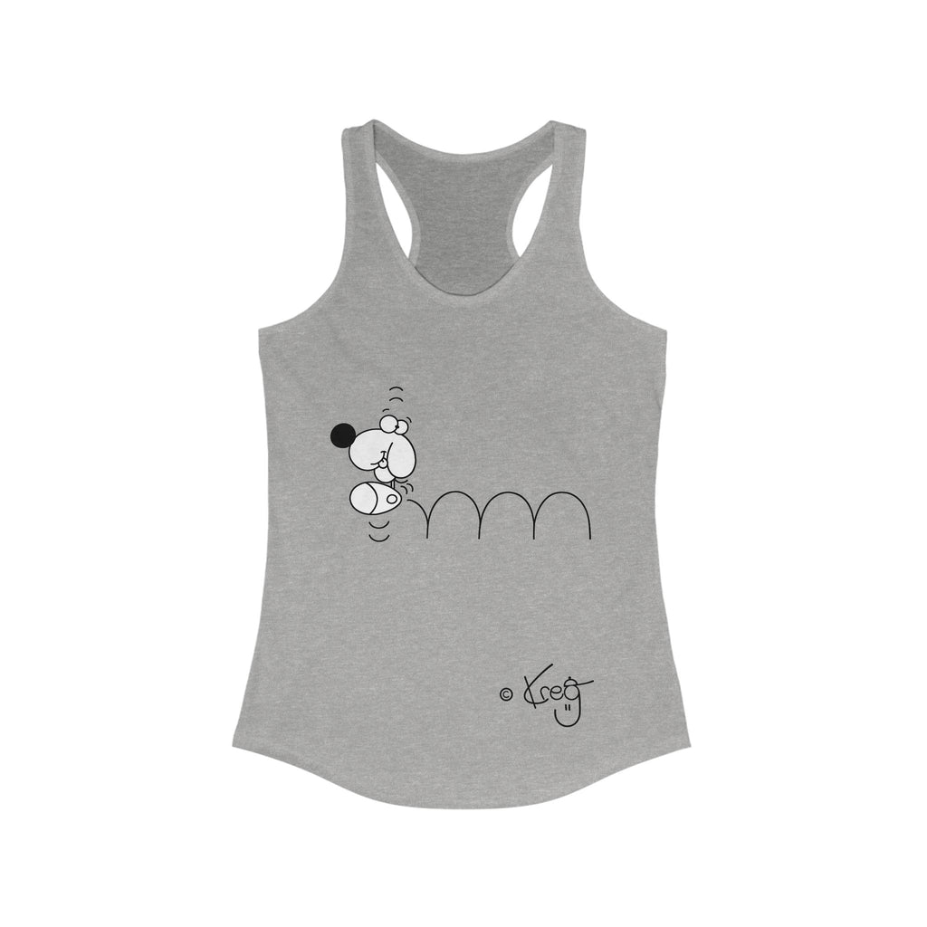BOUNCING DOGGY,Women's Ideal Racerback Tank