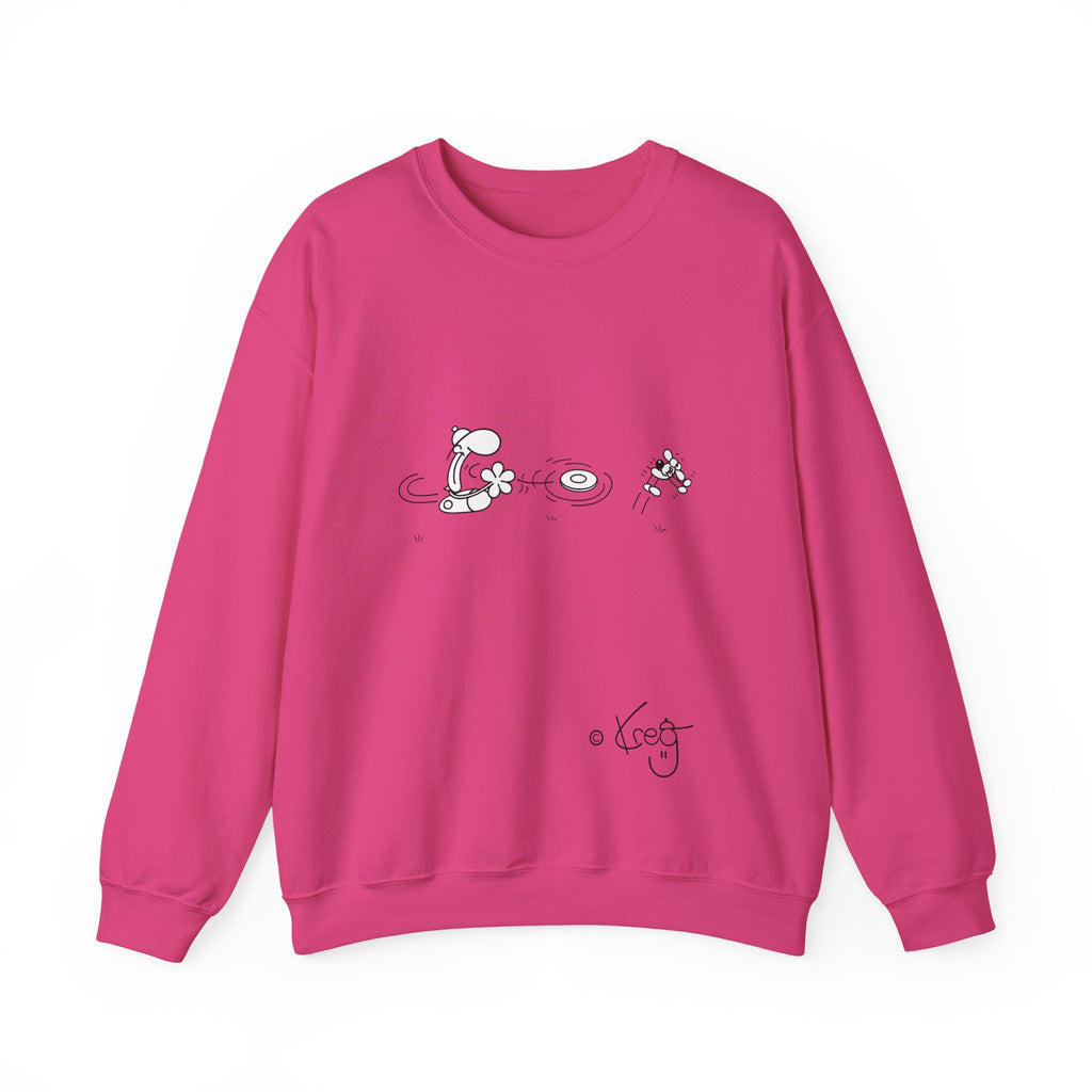 FREDDY FRISBEE DOG,Unisex Heavy Blend™ Crewneck Sweatshirt