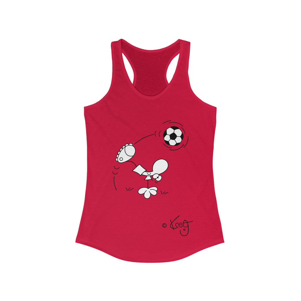 SOCCER DUDE,Women's Ideal Racerback Tank