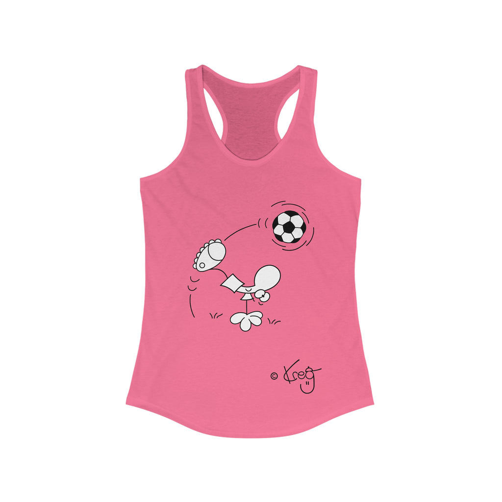 SOCCER DUDE,Women's Ideal Racerback Tank