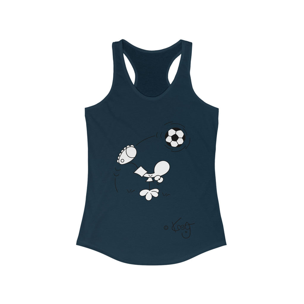 SOCCER DUDE,Women's Ideal Racerback Tank