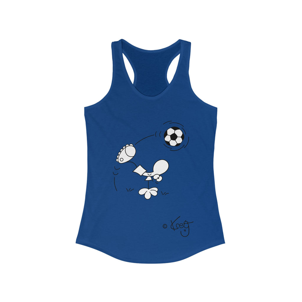 SOCCER DUDE,Women's Ideal Racerback Tank