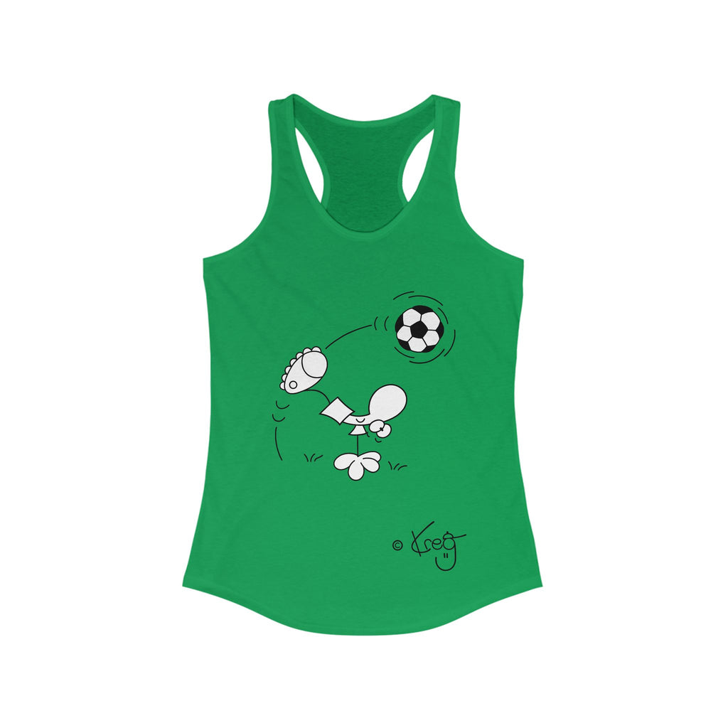 SOCCER DUDE,Women's Ideal Racerback Tank