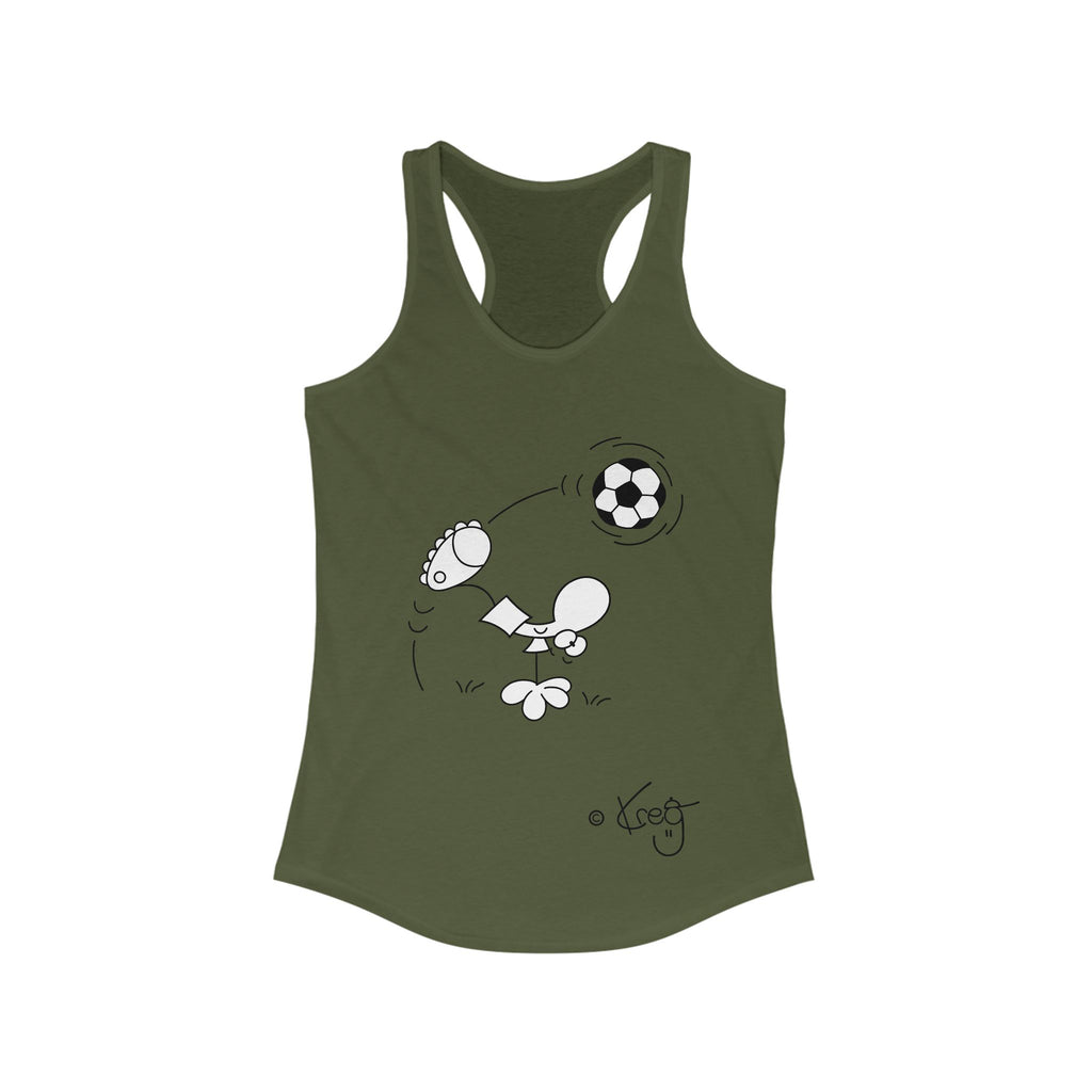SOCCER DUDE,Women's Ideal Racerback Tank
