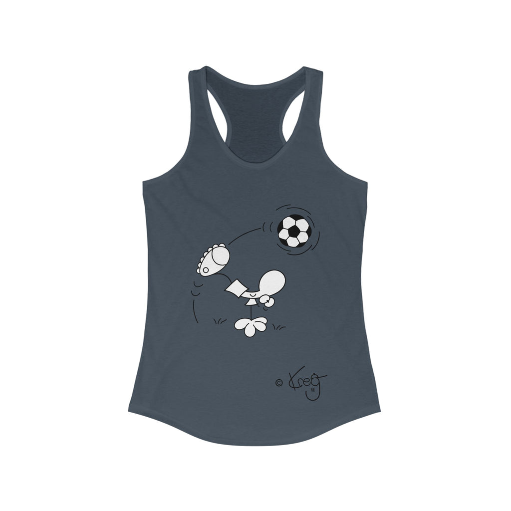 SOCCER DUDE,Women's Ideal Racerback Tank