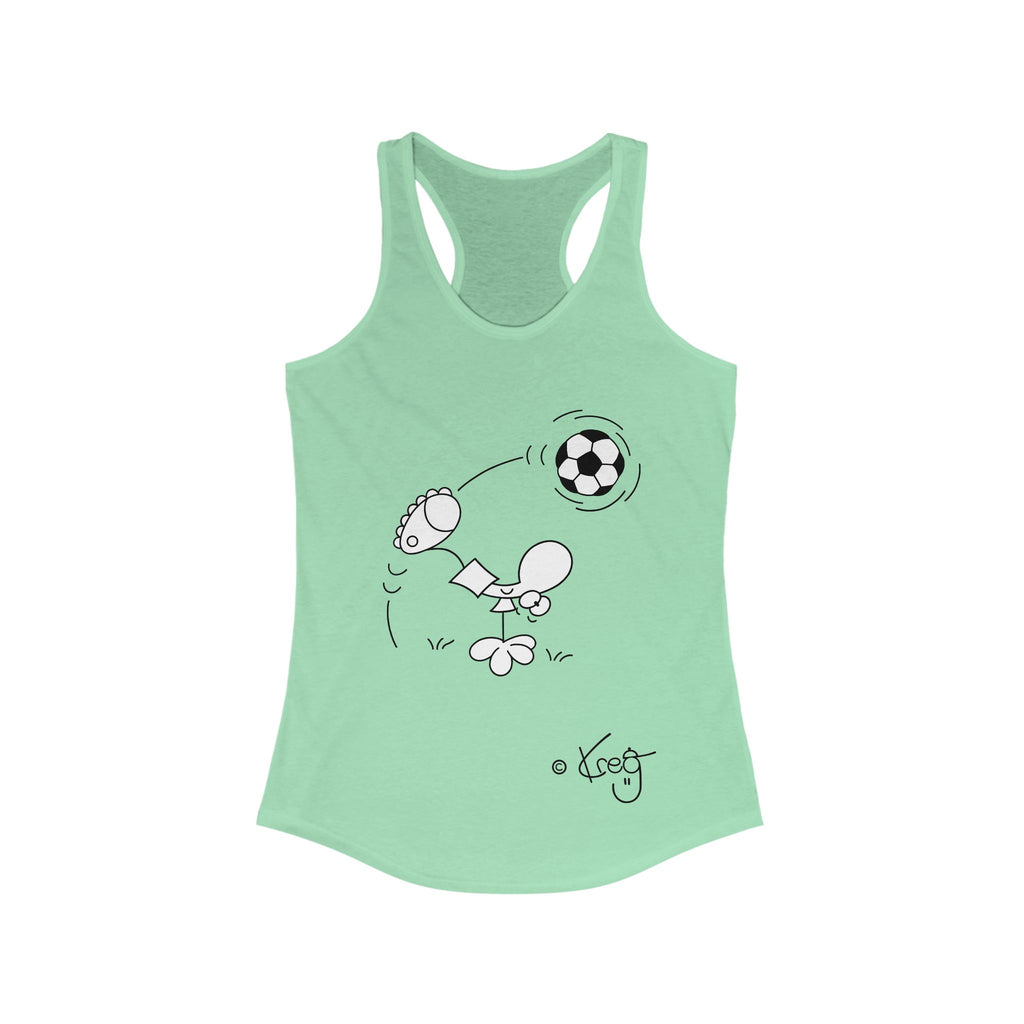 SOCCER DUDE,Women's Ideal Racerback Tank