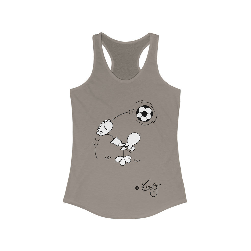 SOCCER DUDE,Women's Ideal Racerback Tank
