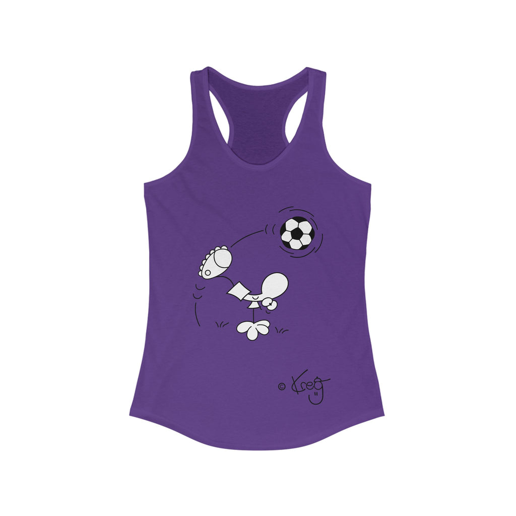 SOCCER DUDE,Women's Ideal Racerback Tank