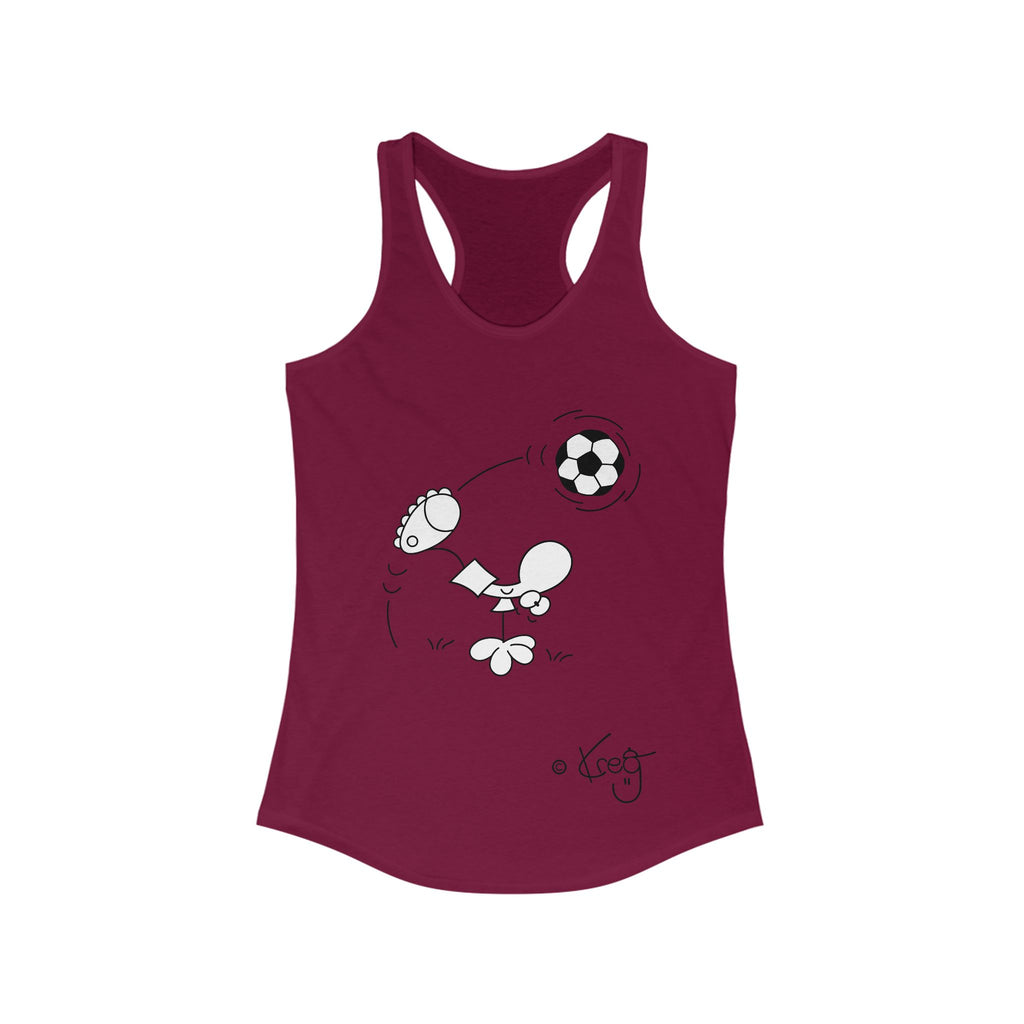SOCCER DUDE,Women's Ideal Racerback Tank