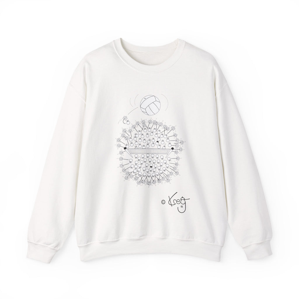 VOLLEYBALL FUN,Unisex Heavy Blend™ Crewneck Sweatshirt