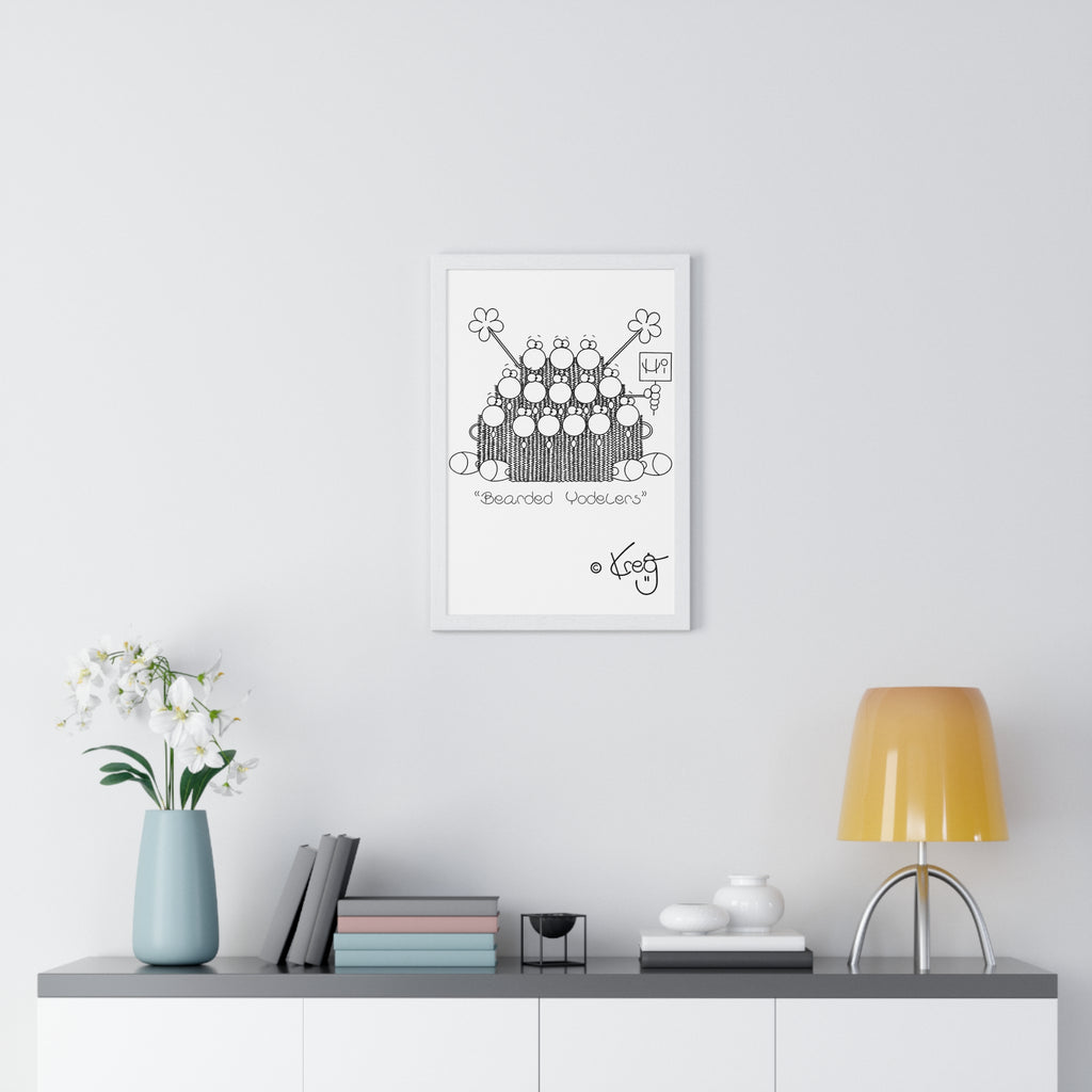 BEARDED YODELERS,Premium Framed Vertical Poster