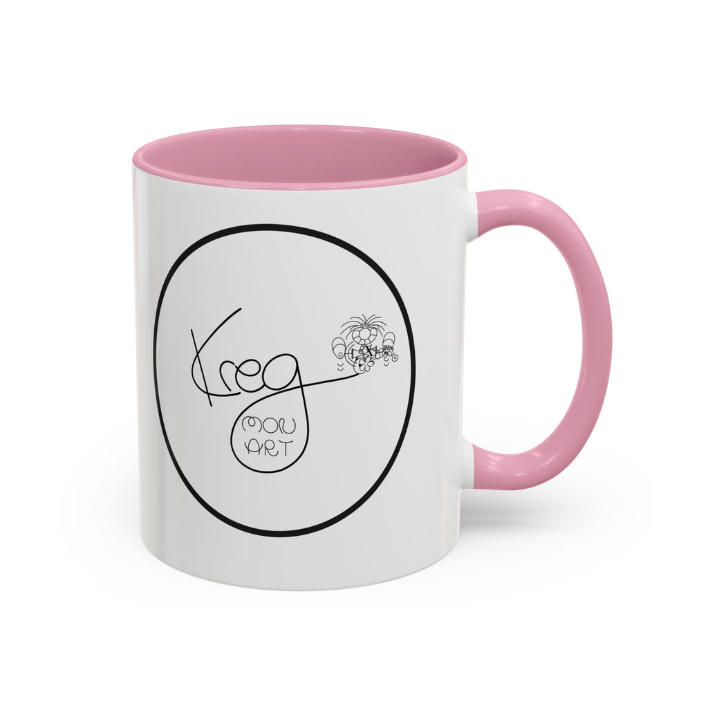 KREG MON ART LOGO Colorful Mugs, 11oz 15 oz
