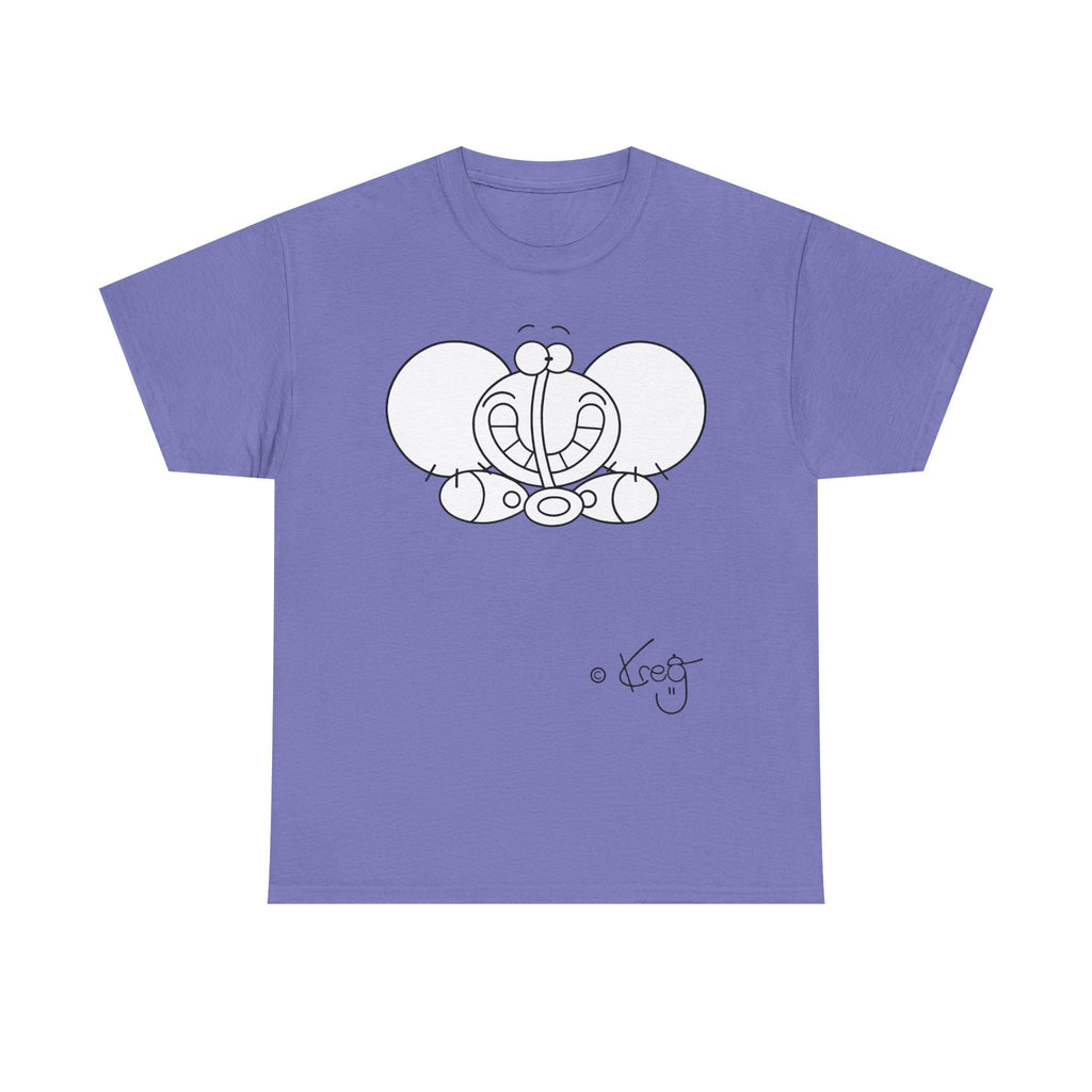 SMILE ELEPHANT,Unisex Heavy Cotton Tee