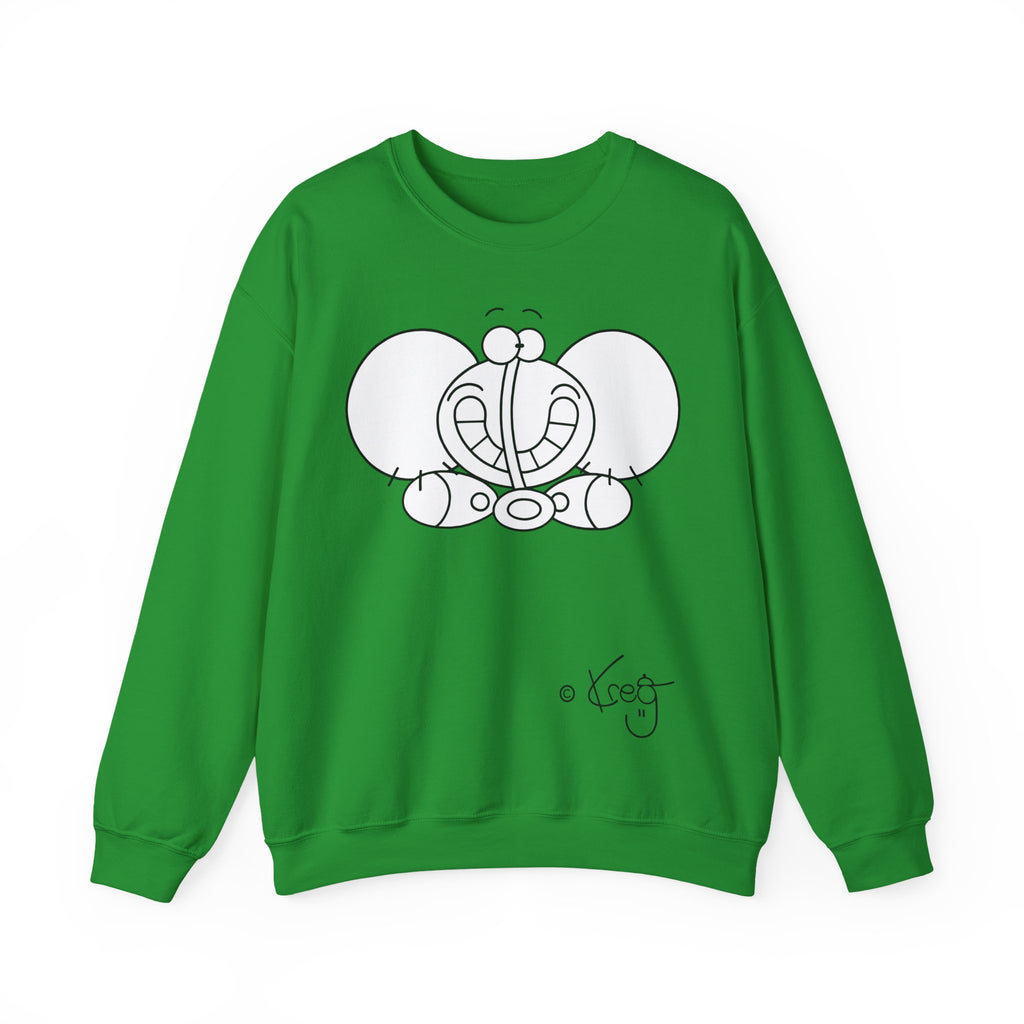 SMILE ELEPHANT,Unisex Heavy Blend™ Crewneck Sweatshirt