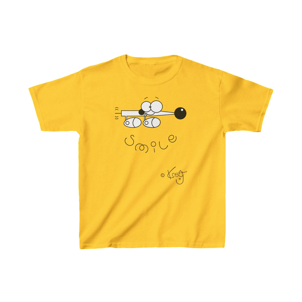 SMILE WIENER DOG,Kids Heavy Cotton™ Tee