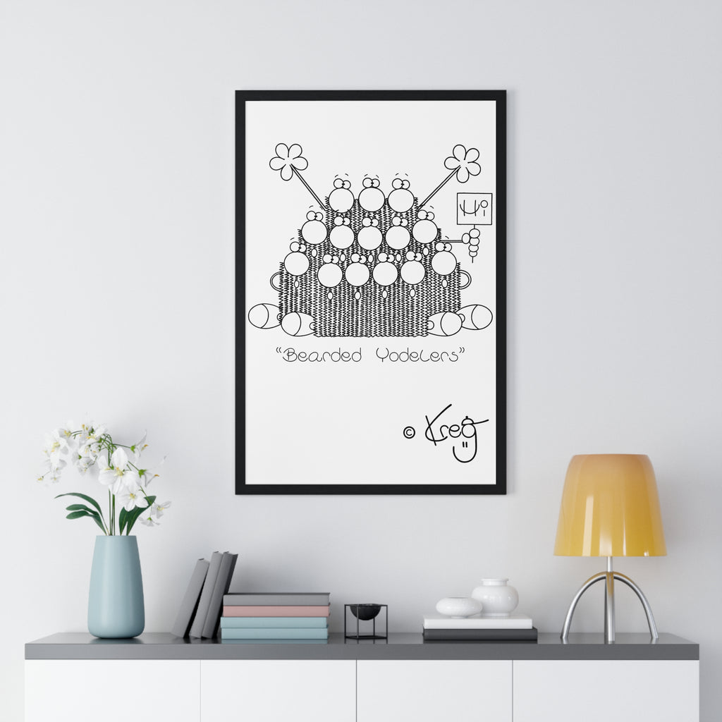 BEARDED YODELERS,Premium Framed Vertical Poster