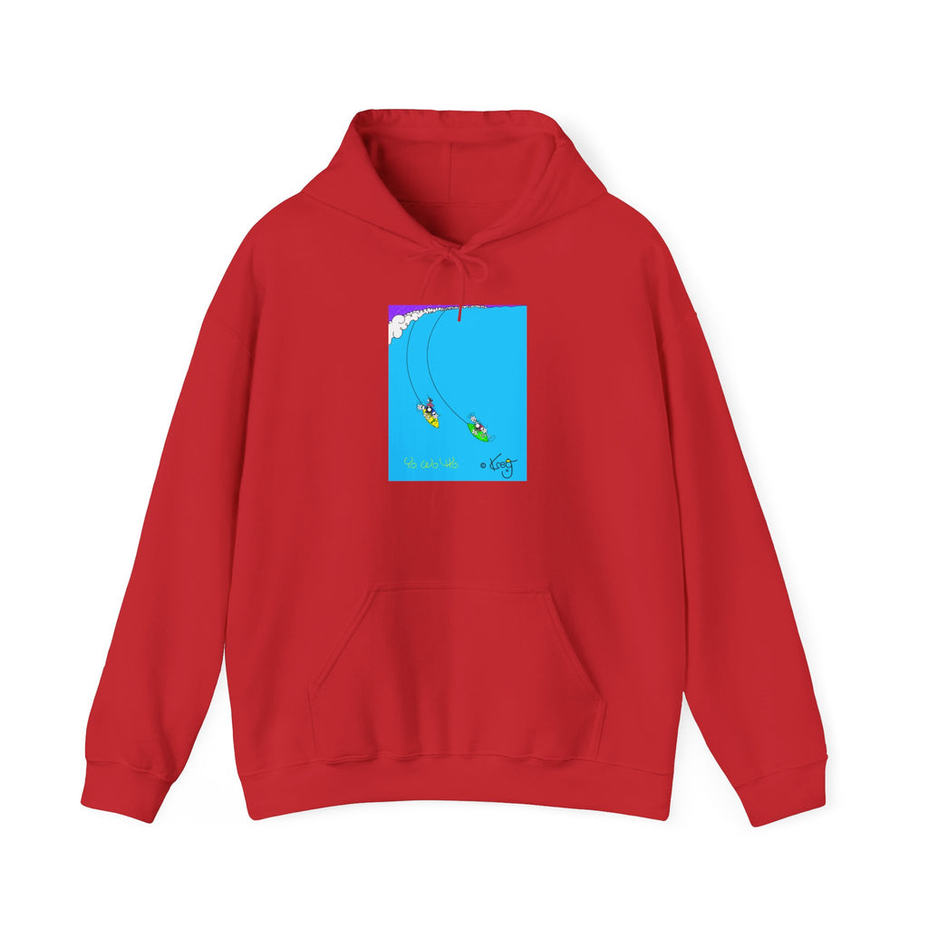SURFING PIRATES YO WO HO,Unisex Heavy Blend™ Hooded Sweatshirt