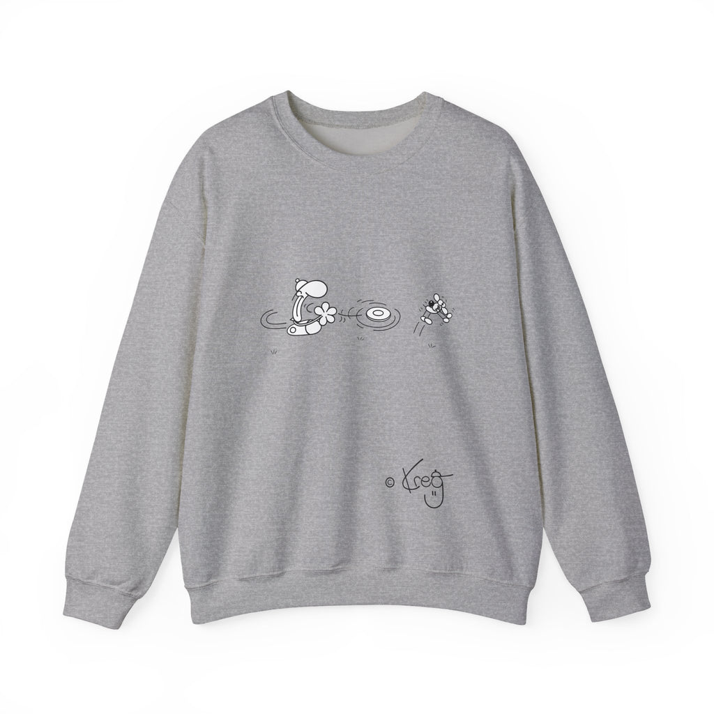 FREDDY FRISBEE DOG,Unisex Heavy Blend™ Crewneck Sweatshirt