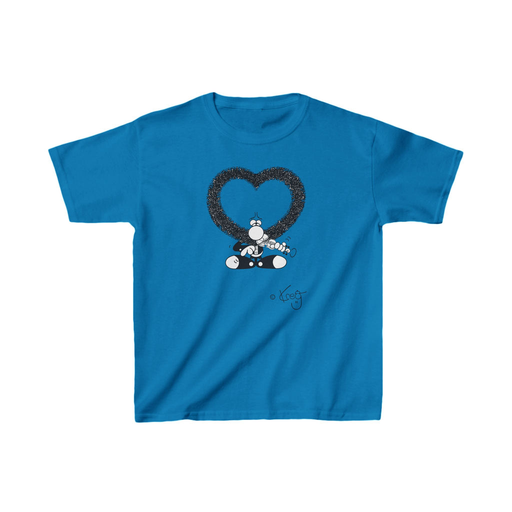 VIOLIN HEART MUSTACHE,Kids Heavy Cotton™ Tee