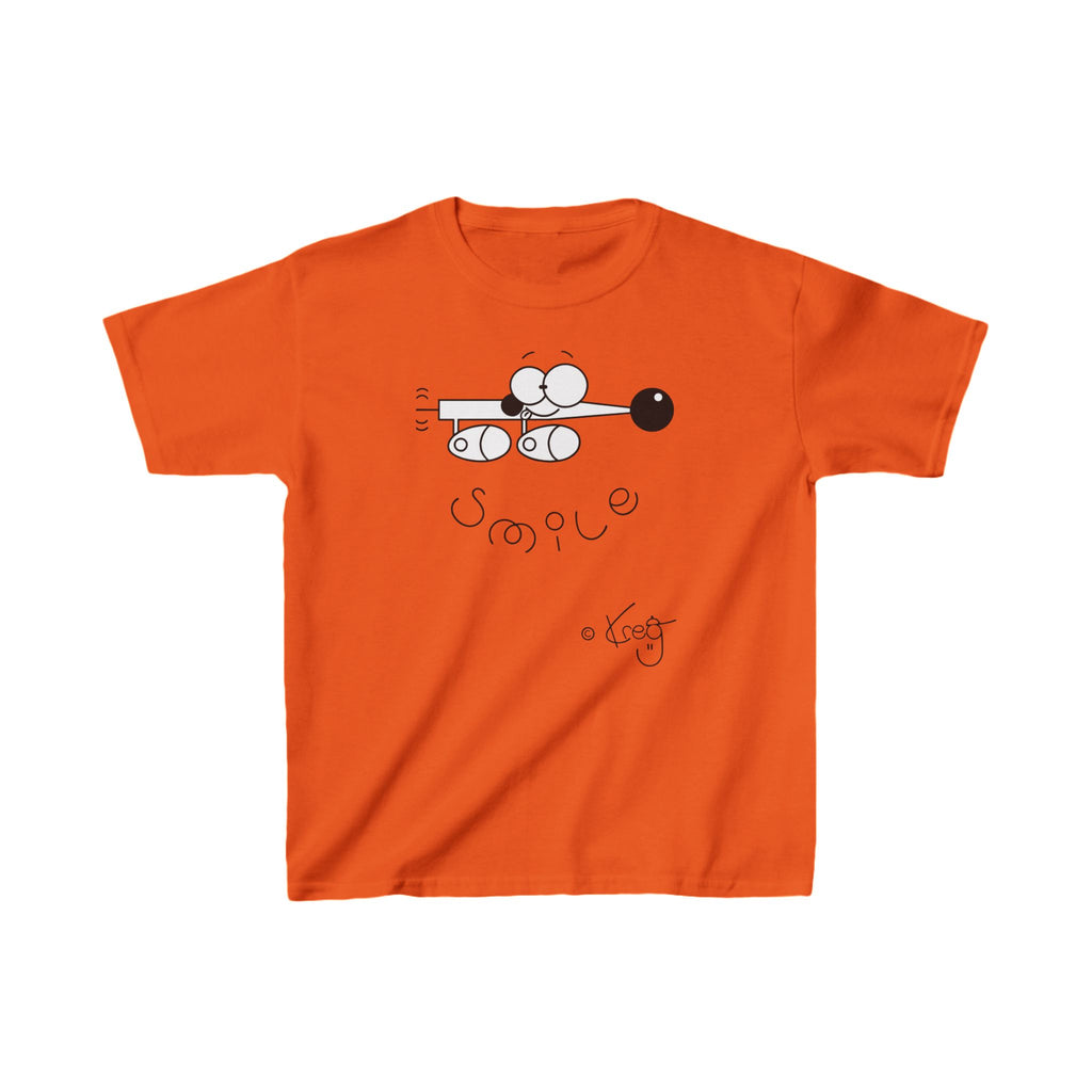 SMILE WIENER DOG,Kids Heavy Cotton™ Tee