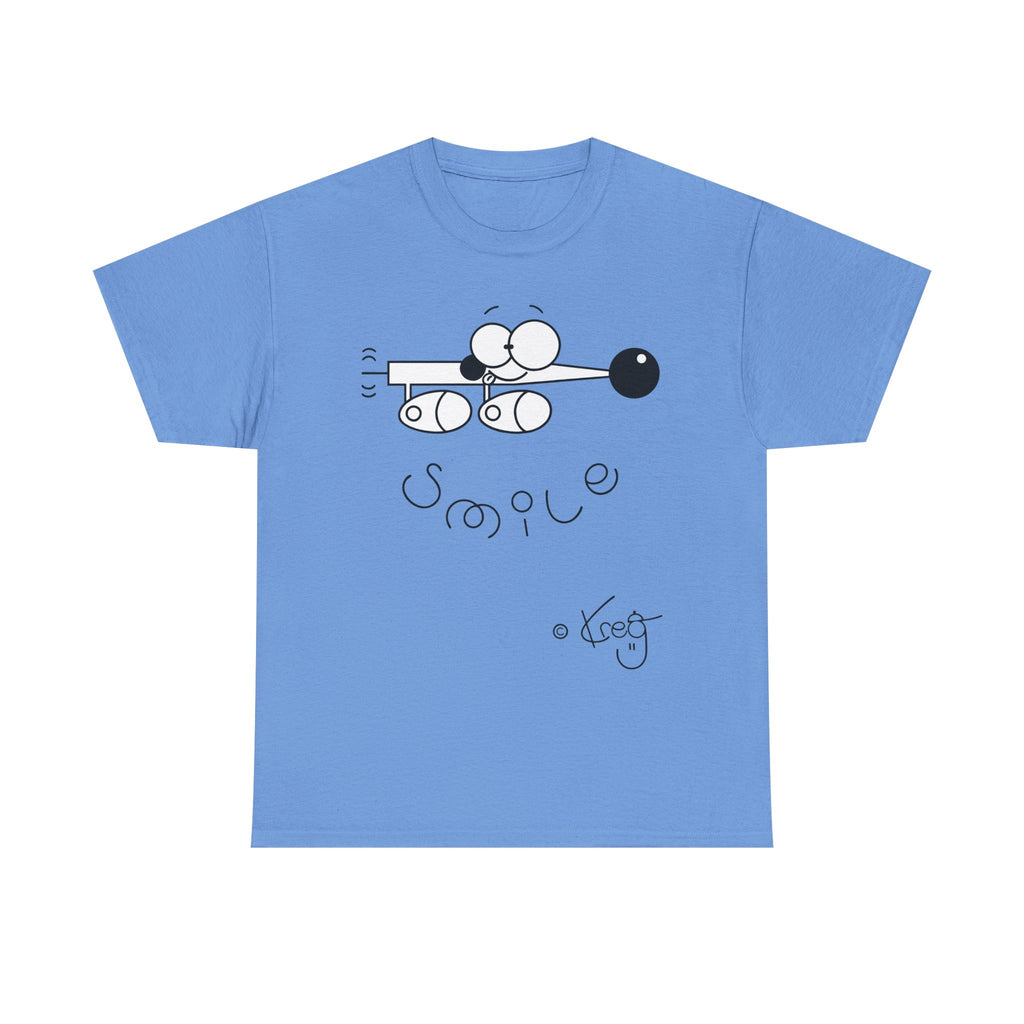 SMILE WEINER DOG,Unisex Heavy Cotton Tee