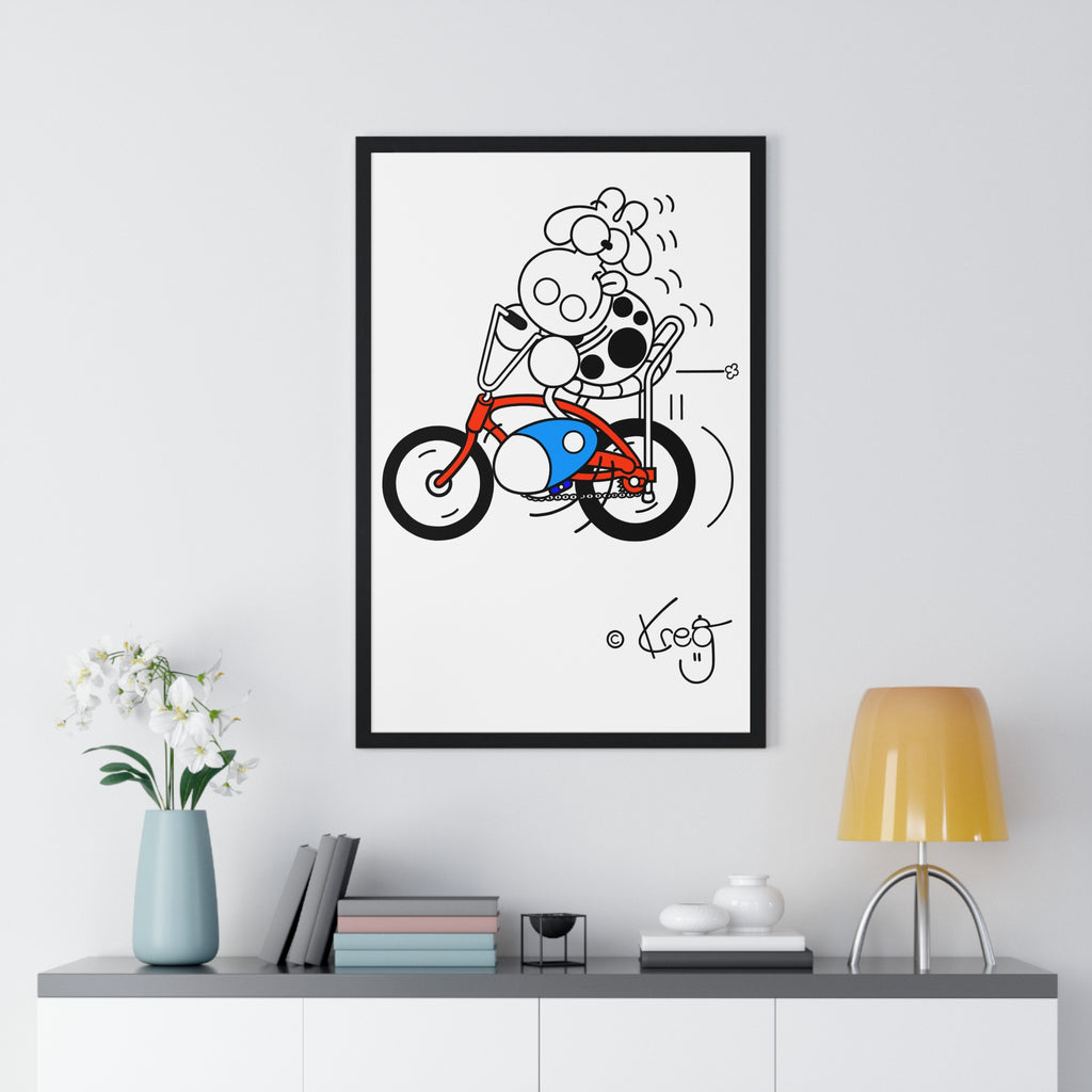 BANANA SEAT COW,Vertical Framed Poster