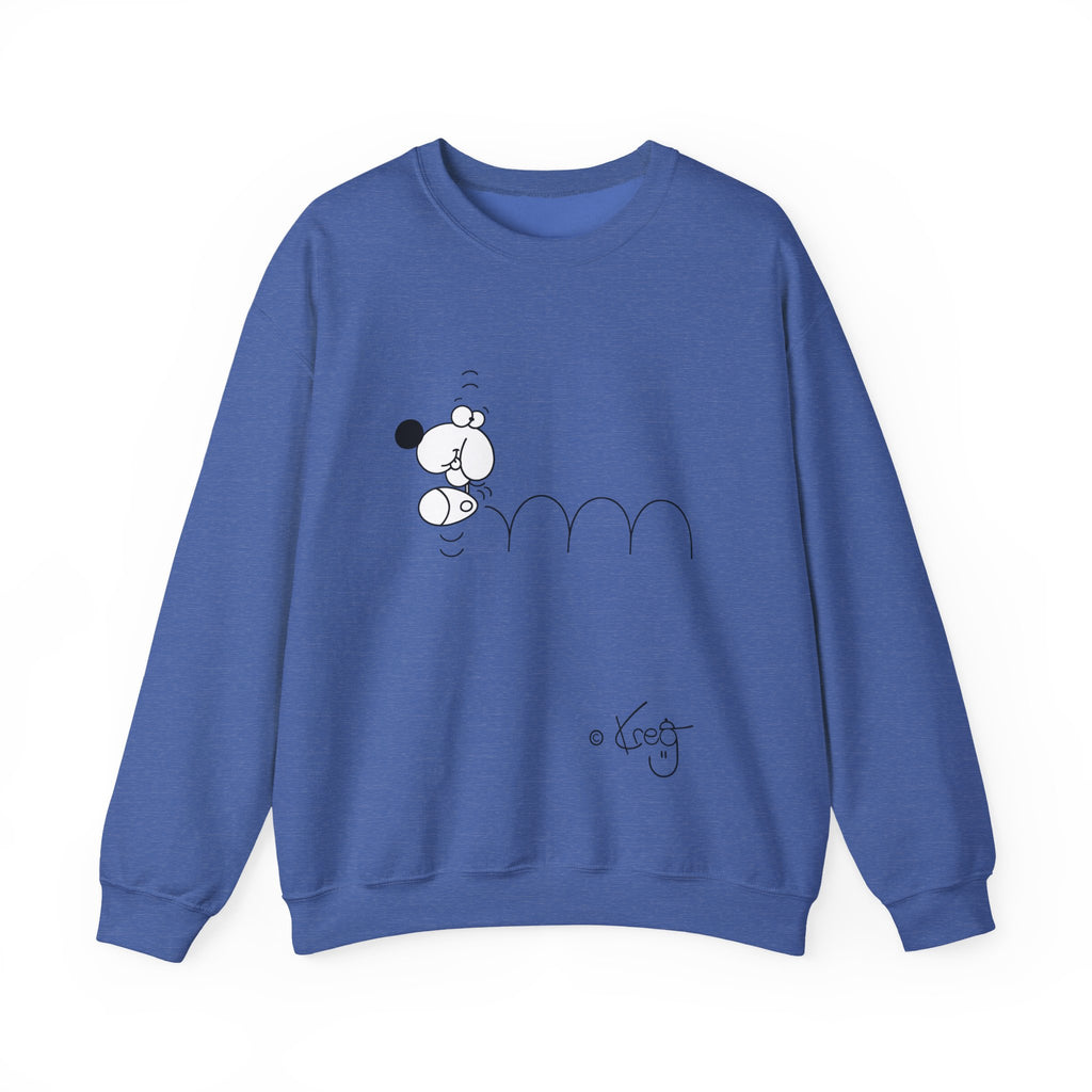 BOUNCING DOGGY,Unisex Heavy Blend™ Crewneck Sweatshirt
