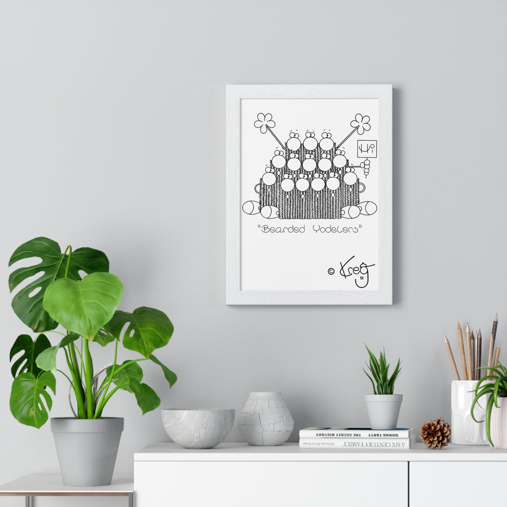 BEARDED YODELERS,Premium Framed Vertical Poster