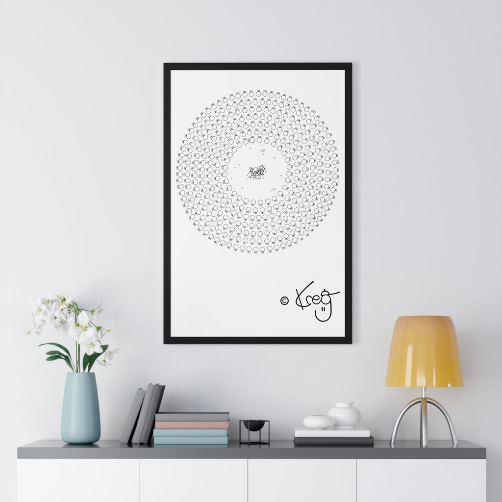 CIRCLE ARTIST,Premium Framed Vertical Poster