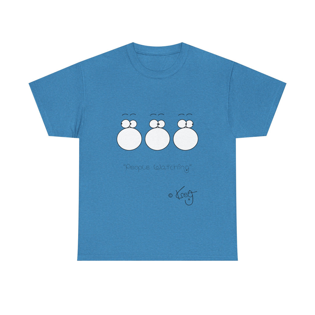 PEOPLE WATCHING,Unisex Heavy Cotton Tee