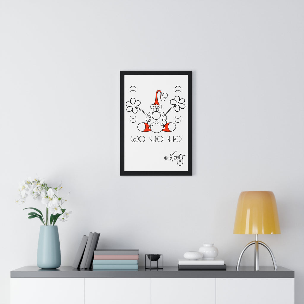 SANTA,Vertical Framed Poster