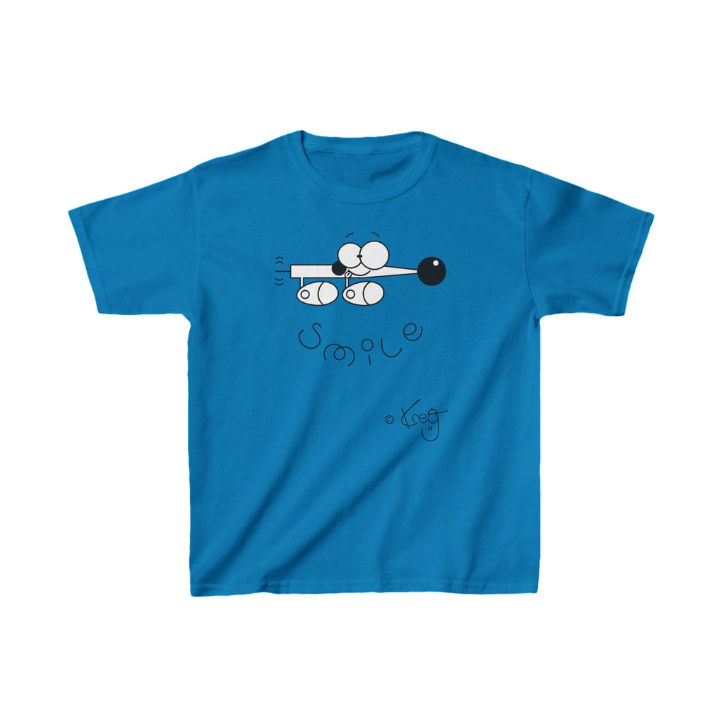 SMILE WIENER DOG,Kids Heavy Cotton™ Tee