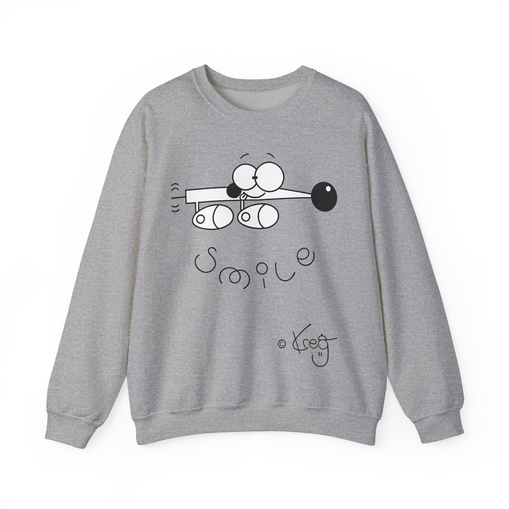 WEINER DOG SMILEUnisex Heavy Blend™ Crewneck Sweatshirt