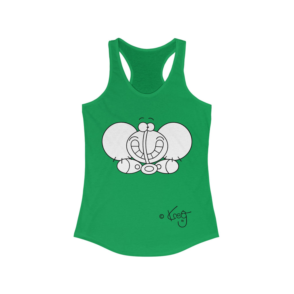 SMILE ELEPHANT,Women's Ideal Racerback Tank