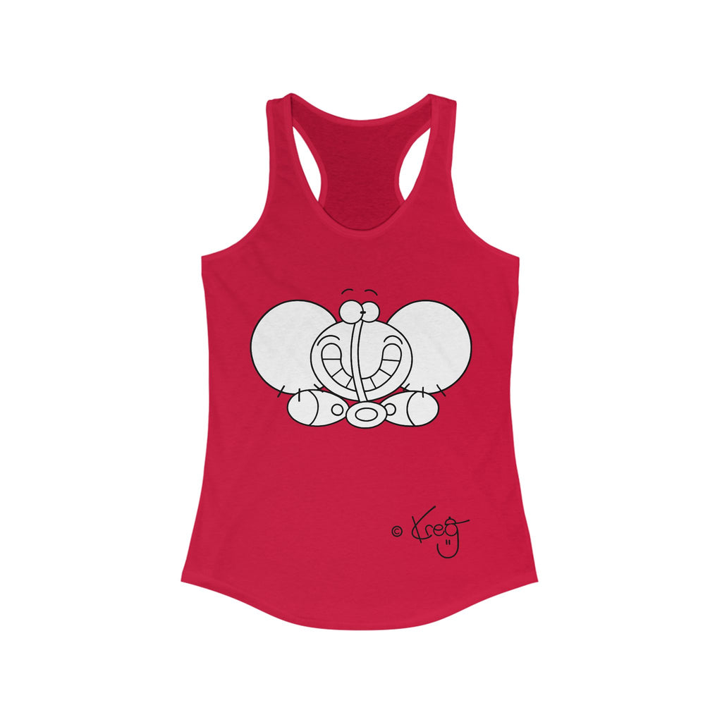 SMILE ELEPHANT,Women's Ideal Racerback Tank