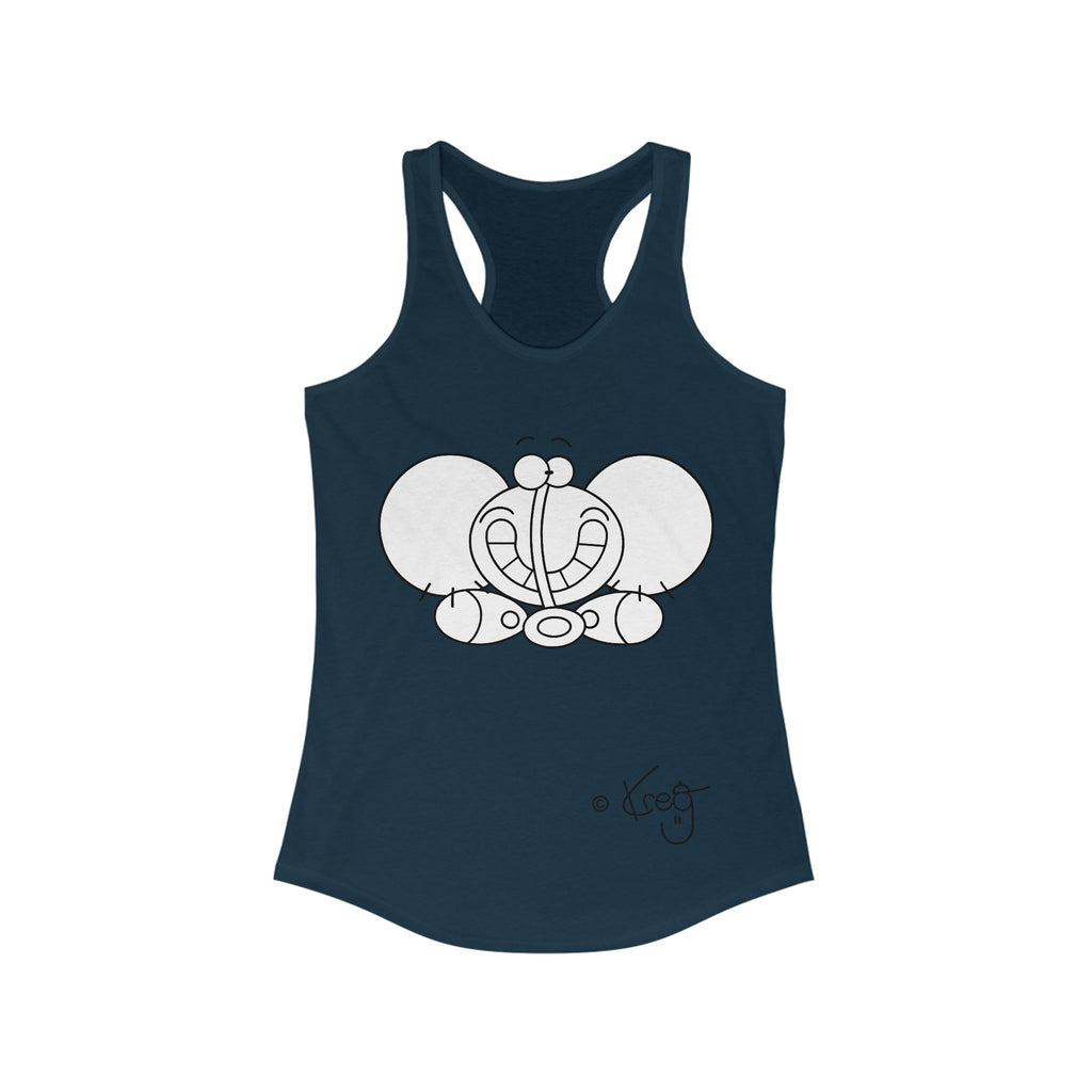 SMILE ELEPHANT,Women's Ideal Racerback Tank