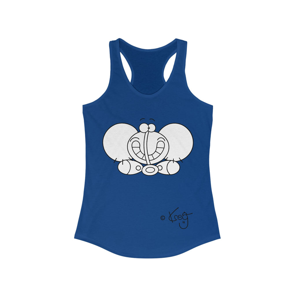 SMILE ELEPHANT,Women's Ideal Racerback Tank
