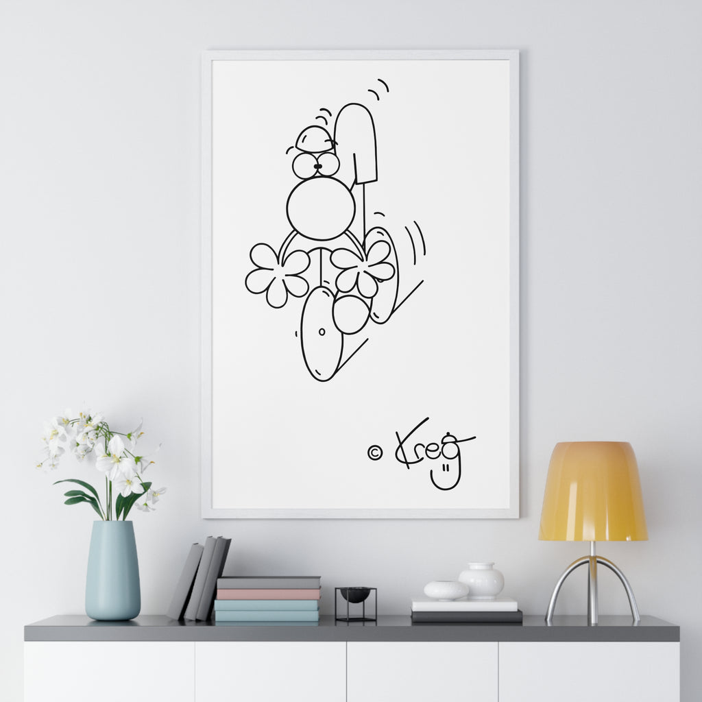 CYCLIST,Premium Framed Vertical Poster