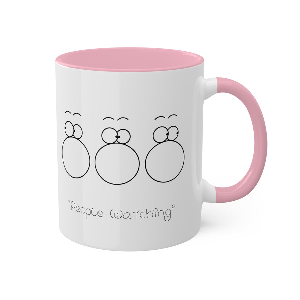 PEOPLE WATCHING Colorful Mugs, 11oz