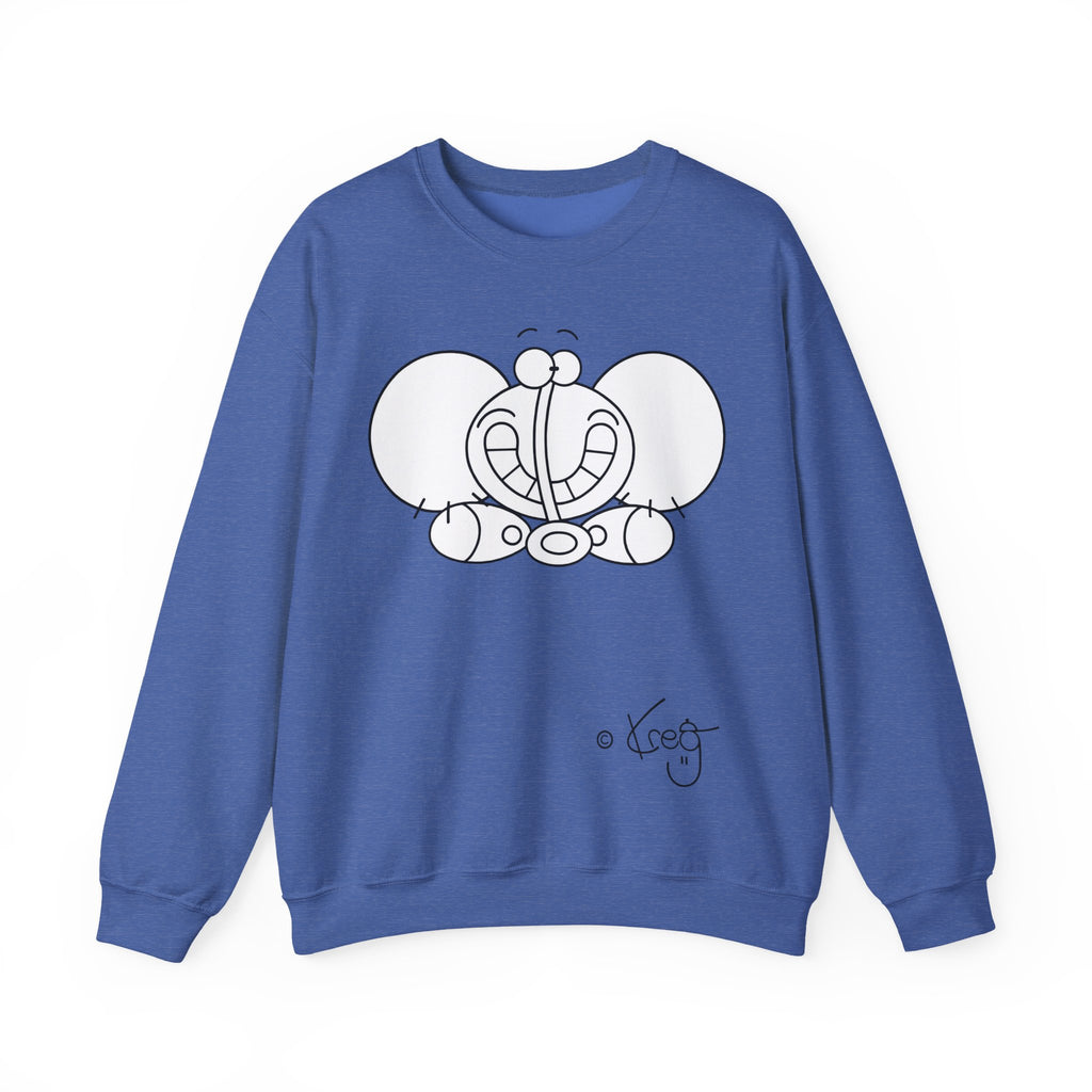 SMILE ELEPHANT,Unisex Heavy Blend™ Crewneck Sweatshirt