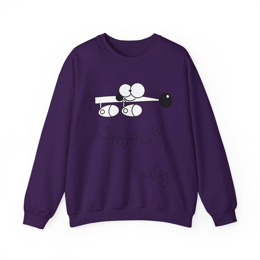 WEINER DOG SMILEUnisex Heavy Blend™ Crewneck Sweatshirt