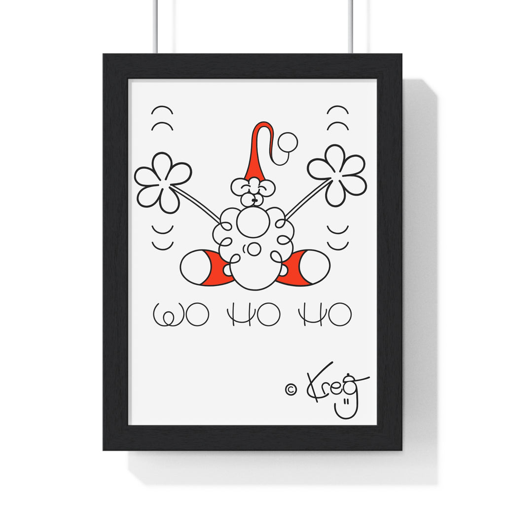 SANTA,Vertical Framed Poster