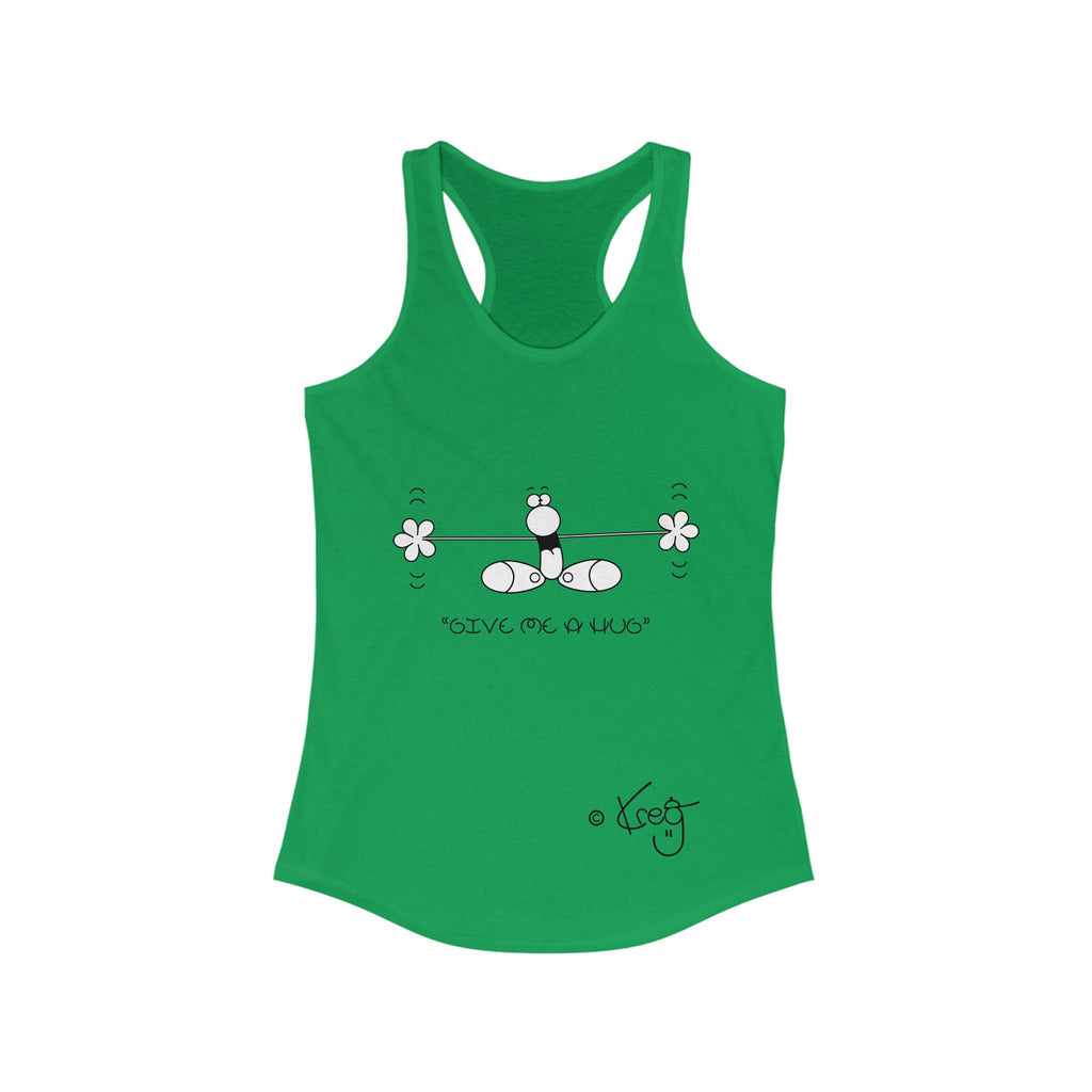 GIVE ME A HUG,Women's Ideal Racerback Tank