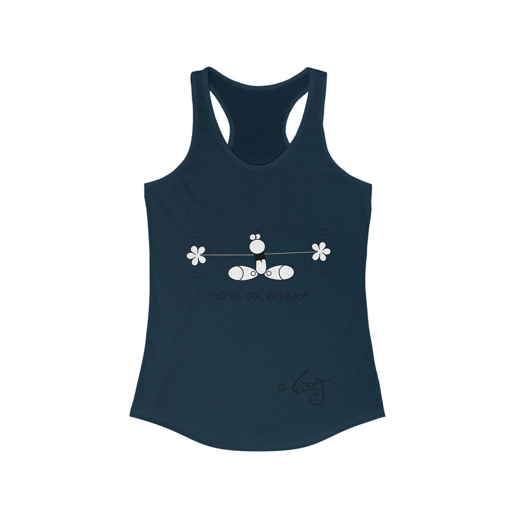 GIVE ME A HUG,Women's Ideal Racerback Tank