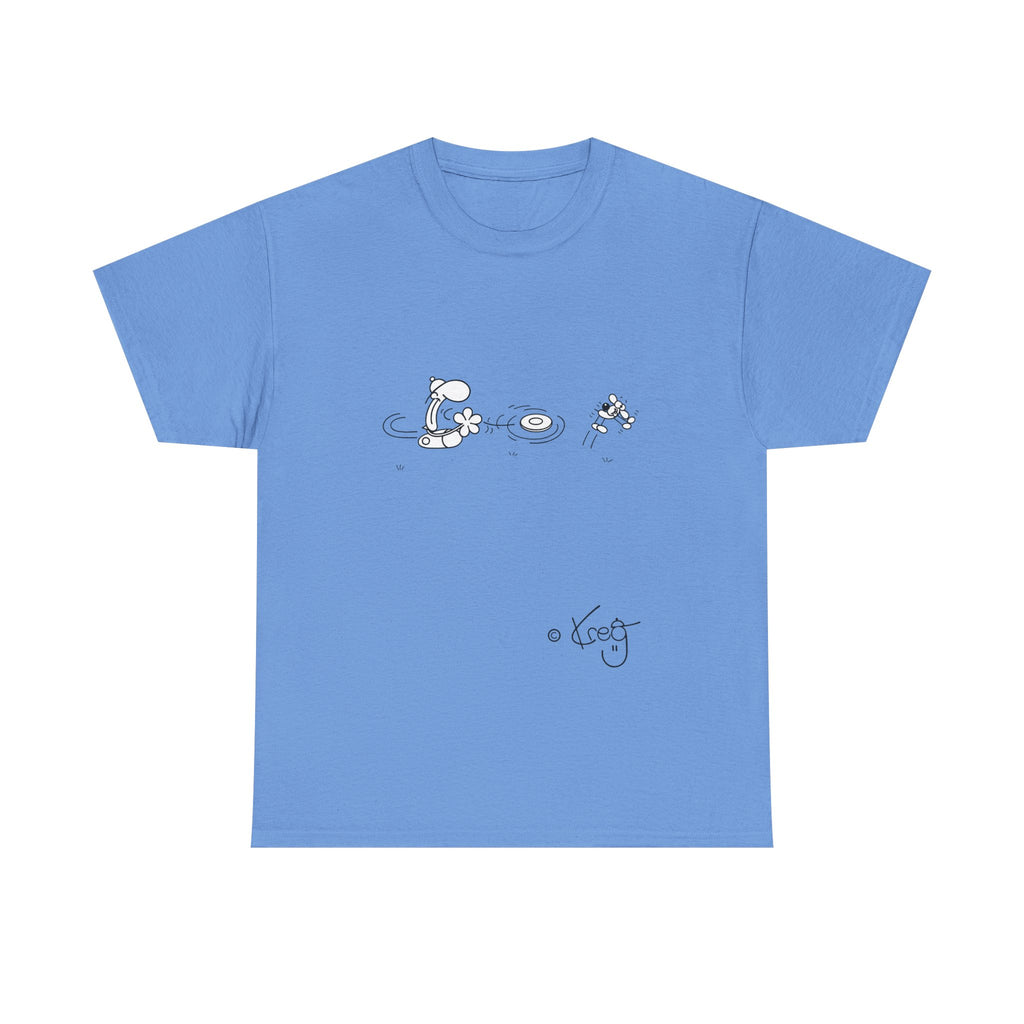 FREDDY FRISBEE DOG,Unisex Heavy Cotton Tee