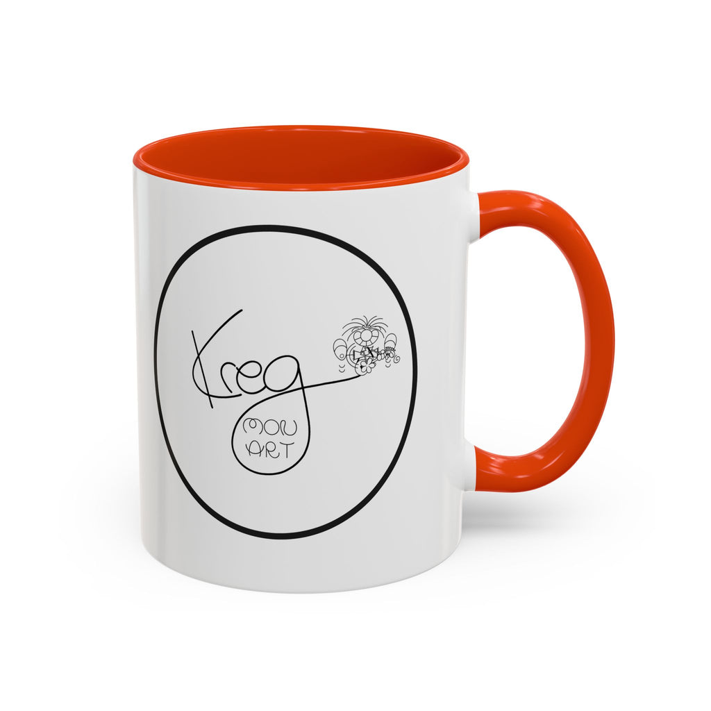 KREG MON ART LOGO Colorful Mugs, 11oz 15 oz