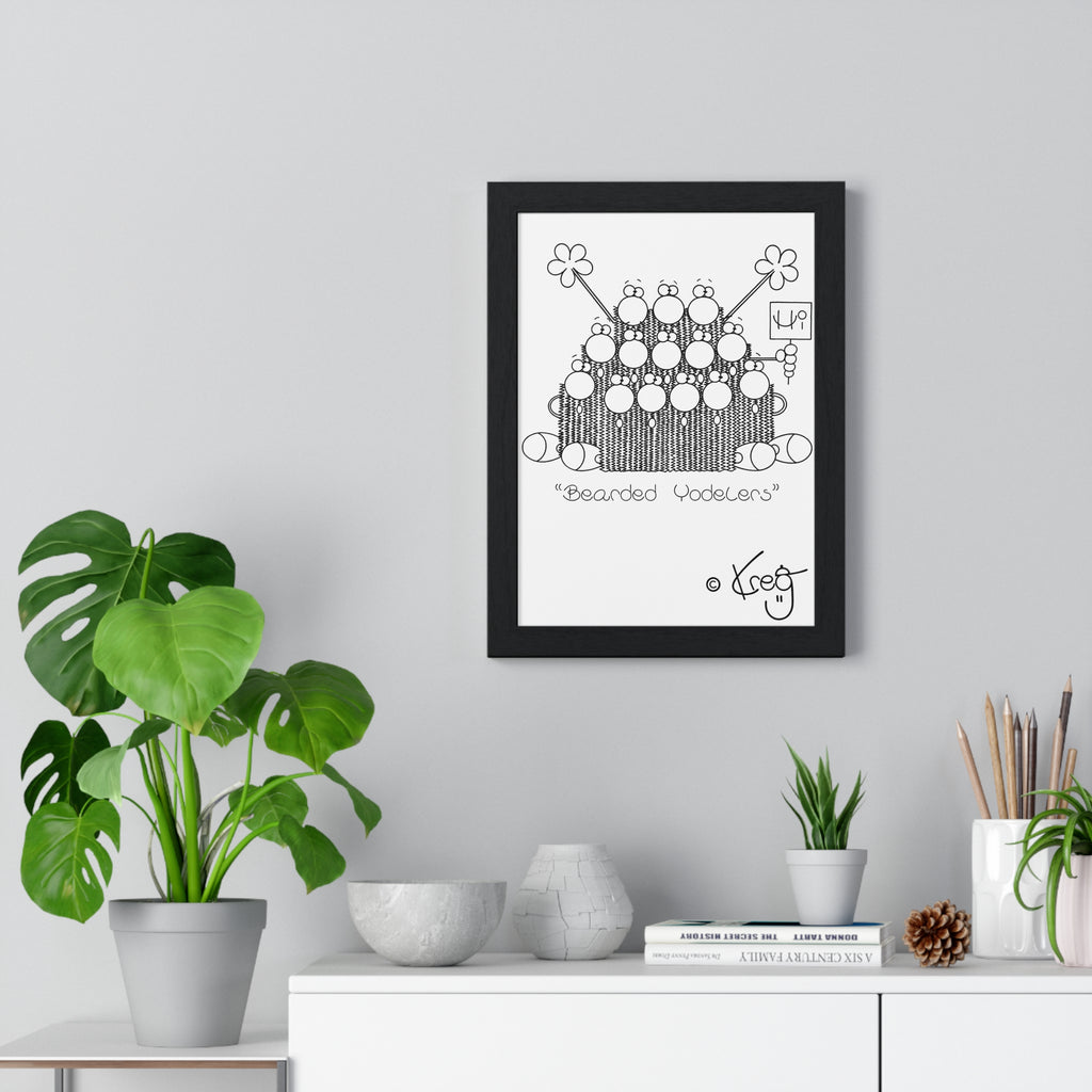 BEARDED YODELERS,Premium Framed Vertical Poster