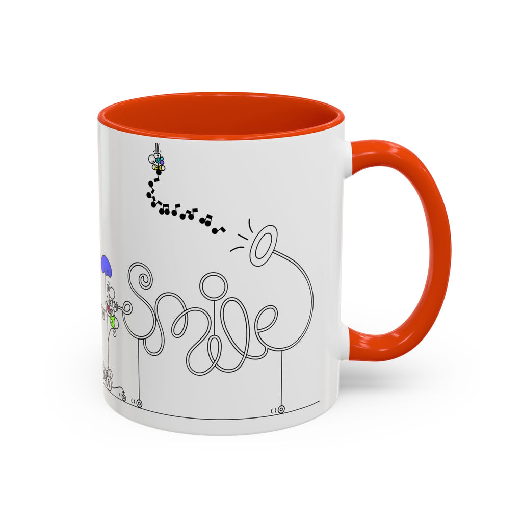 SMILE DUDE INSTRUMENT ON WHEELS,Colorful Mugs (11oz, 15oz)