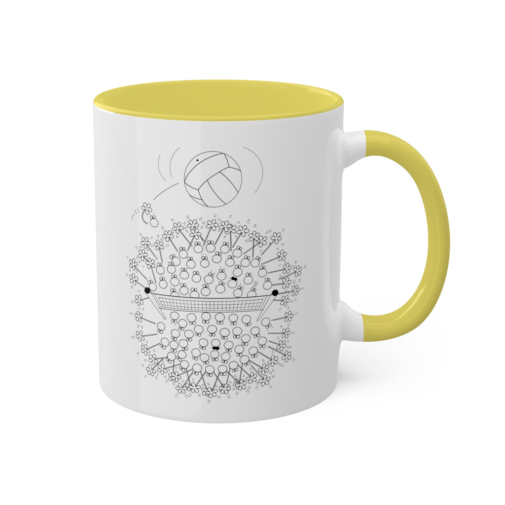 VOLLEYBALL Colorful Mugs, 11oz